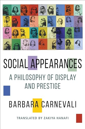 Book cover: "Social Appearances" by Barbara Carnevali, featuring portrait grid.