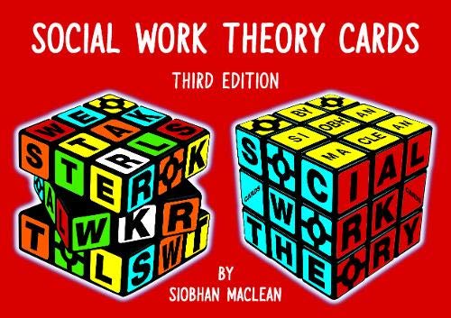 Social Work Theory Cards, 3rd Edition, depicted as stacked Rubik's Cubes.