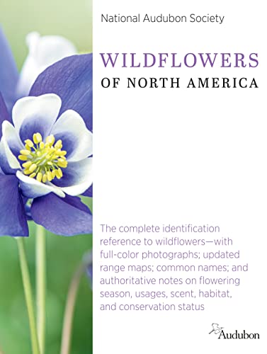 Book cover featuring a blue columbine wildflower and the title "Wildflowers of North America.