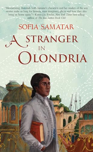 Book cover featuring a man holding a book against a backdrop of domed buildings.
