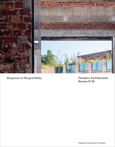 Book cover with red brick texture and view of buildings through a window.