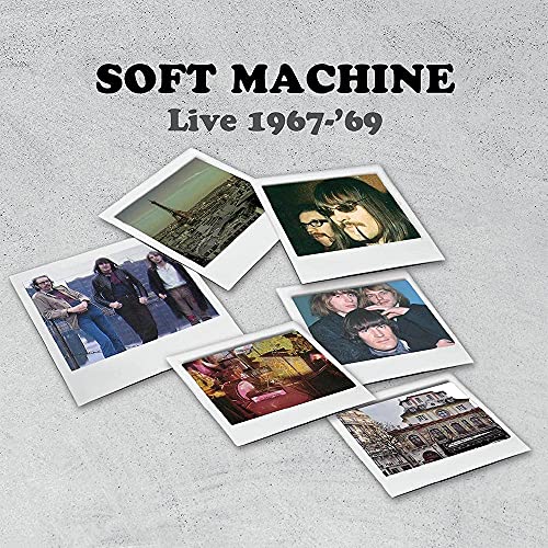 Soft Machine album cover with vintage photos arranged on a textured background.