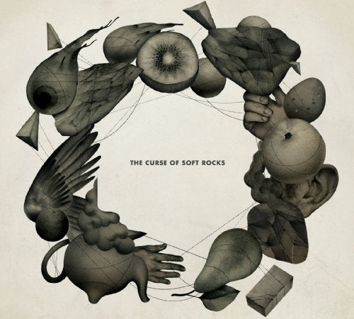 CD cover: abstract collage of fruit, birds, and hands in grayscale.