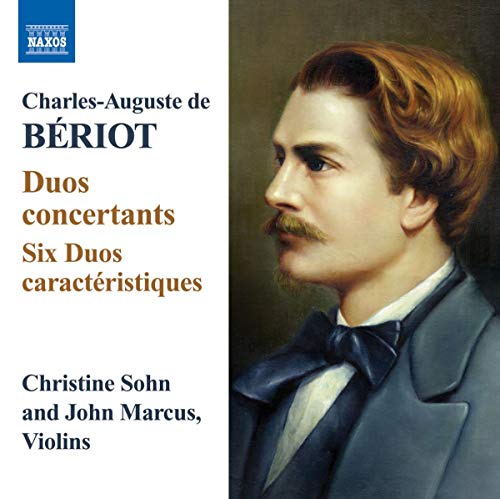 CD cover featuring a portrait of Charles-Auguste de Bériot and text.