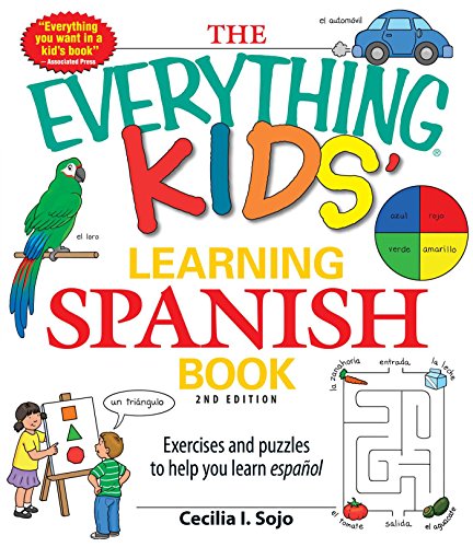 Cover of "The Everything Kids Learning Spanish Book," 2nd edition.