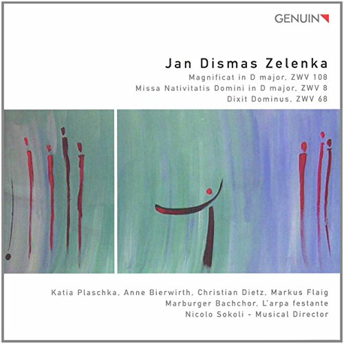 CD cover: abstract green and blue painting with red figures and text.