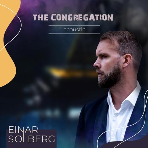 CD cover featuring portrait of Einar Solberg with abstract design.
