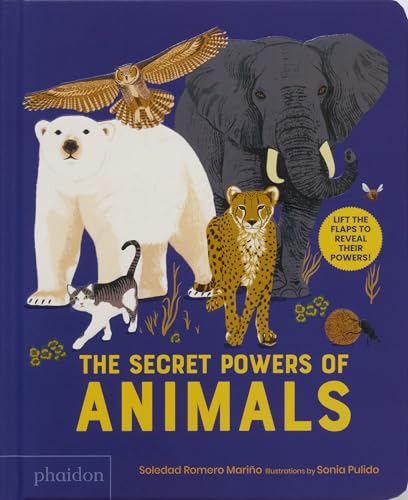 Book cover featuring illustrations of a polar bear, elephant, owl, and cheetah.