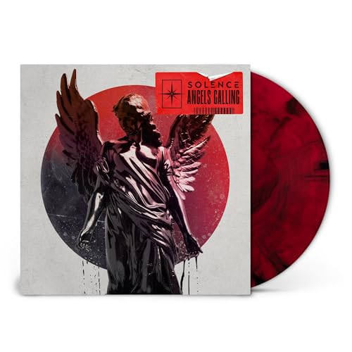 Vinyl record cover featuring a dark angel statue against a red circle, with red disc.