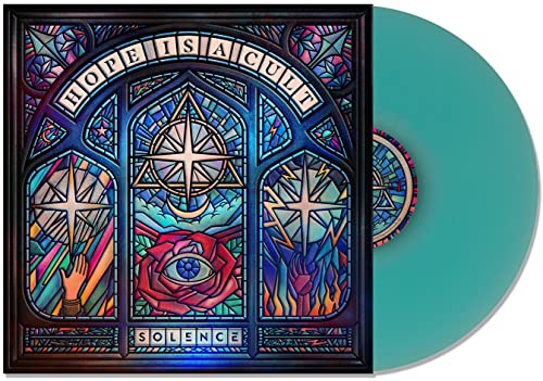 Solence album "Hope Is A Cult" vinyl record with stained-glass artwork.
