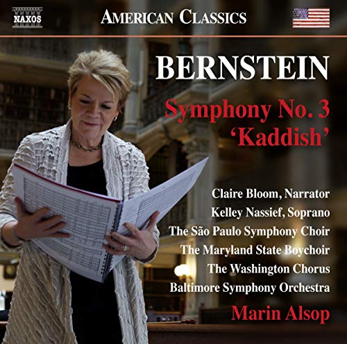 CD cover featuring Marin Alsop and text for Bernstein’s Symphony No. 3.