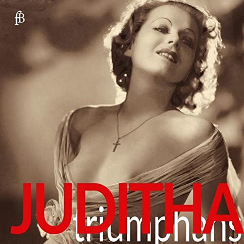 Sepia-toned portrait of a woman in historical dress with "Juditha" text.
