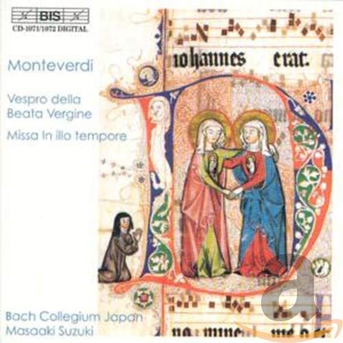 CD cover featuring medieval manuscript art with two figures and text on white background.