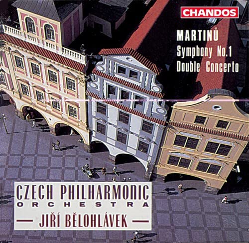 CD cover with colorful buildings and text: “Martinu: Symphony No.1”.