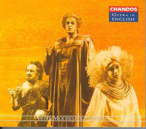 CD cover for "The Rhinegold" opera, featuring three costumed performers.