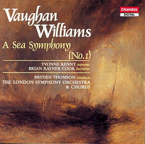 CD cover for Vaughan Williams’ “A Sea Symphony” with seascape painting.