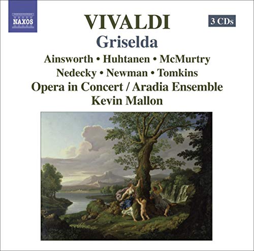 The image shows a "Vivaldi Griselda" CD cover with a pastoral painting.
