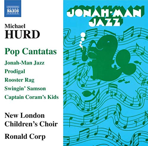 CD cover for Michael Hurd’s “Jonah-Man Jazz” featuring a green whale illustration.
