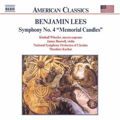 CD cover for Benjamin Lees' Symphony No. 4 with painting of figures.