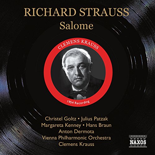 CD cover for Richard Strauss’s “Salome” featuring Clemens Krauss’s portrait.