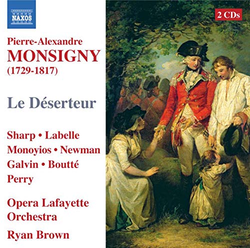 CD cover for “Le Déserteur” opera, featuring figures in 18th-century attire.