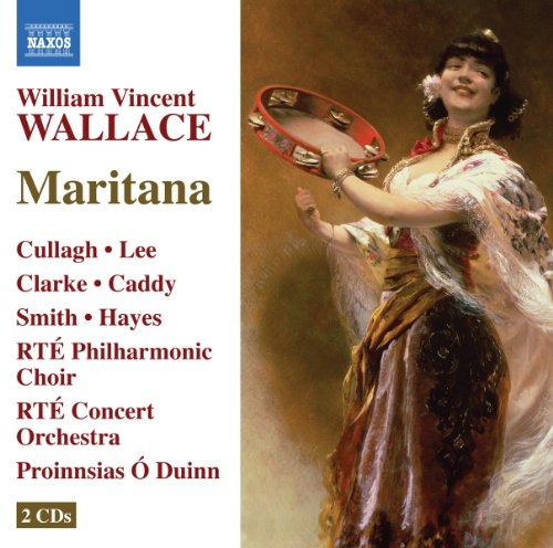 CD cover for Wallace’s “Maritana” featuring a woman with a tambourine.