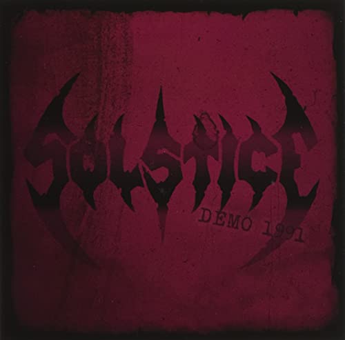 Red CD cover with black “Solstice” logo and “Demo 1991” text.