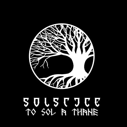 Black background with white tree and roots design, album title below.