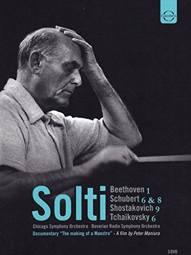 DVD cover featuring conductor Georg Solti in a black and white portrait.