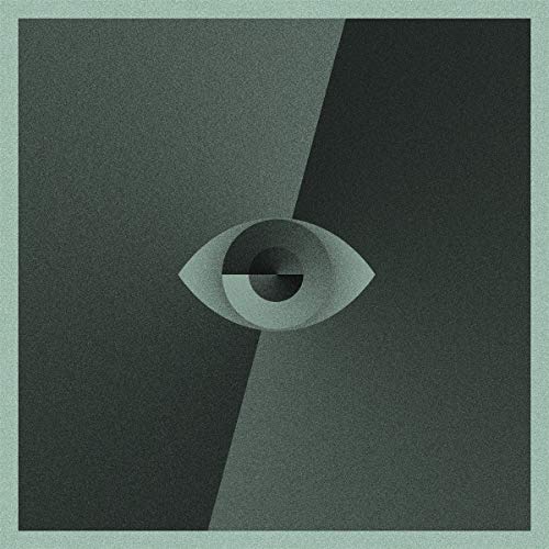 Dark green album cover with a stylized, central eye image.