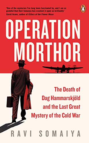 Book cover: "Operation Morthor" with a man, plane, and red background.