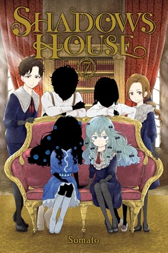 Shadows House, Vol. 7" manga cover featuring characters with dark hair and ornate clothing.