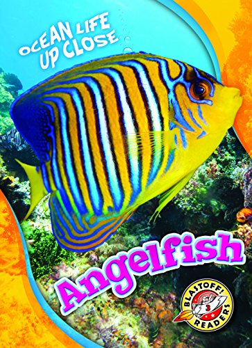 A vibrant blue and yellow angelfish swims over a coral reef on a book cover.