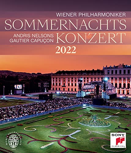 DVD cover for “Sommernachtskonzert 2022” featuring a concert at Schönbrunn Palace.
