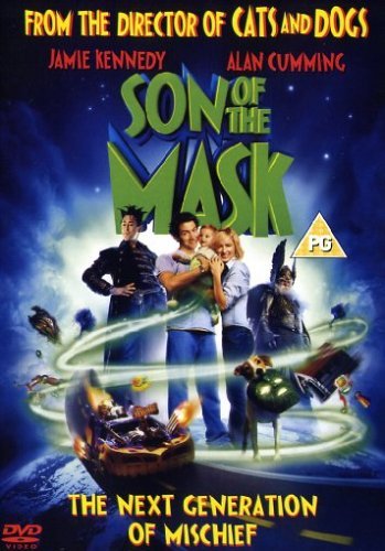 DVD cover art for Son of the Mask featuring the cast and a dog.