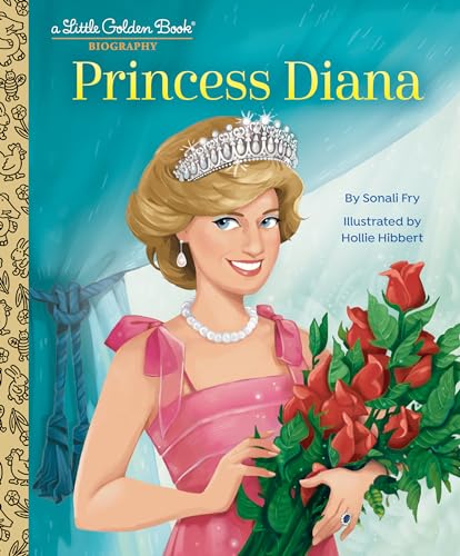 Cover of "Princess Diana" Little Golden Book featuring an illustrated portrait.