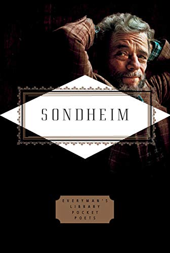 Book cover featuring Stephen Sondheim’s portrait and the title “Sondheim: Lyrics.”