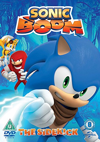 Sonic the Hedgehog and friends on a "Sonic Boom" DVD cover.
