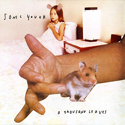 Album cover: child, hamster, and large hand on a pale background.