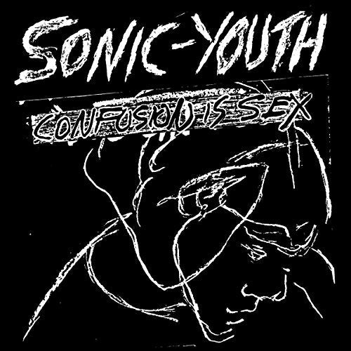 Sonic Youth album cover, black and white sketch of a face.
