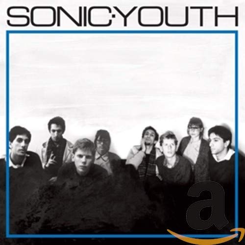 Black and white album cover for Sonic Youth featuring the band members.
