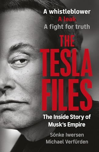 Book cover featuring a portrait of Elon Musk with bold red text.