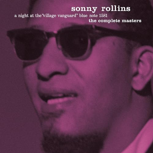 Sonny Rollins album cover: close-up of a man wearing sunglasses.