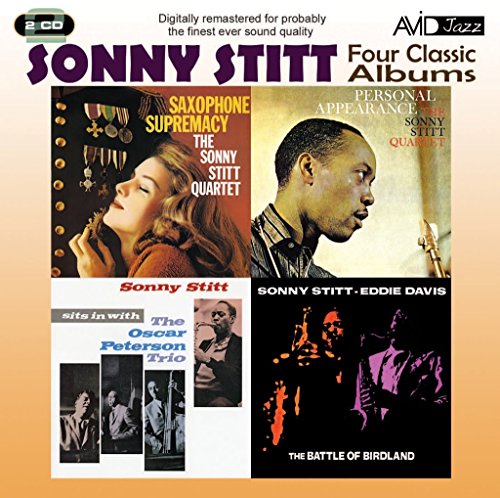 CD cover featuring four Sonny Stitt album artworks arranged in a two-by-two grid.