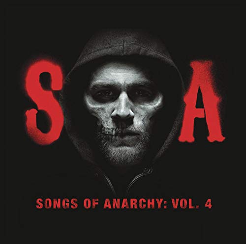 “Sons of Anarchy” Vol. 4 CD cover featuring a hooded man’s face.