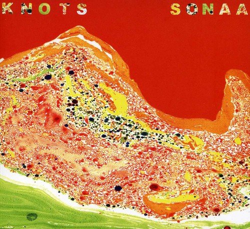 CD cover for "Knots" by Sons Of Noel And Adrian, abstract paint design.
