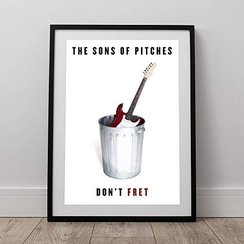 CD cover for “Sons Of Pitches - Don't Fret” with guitar in a bucket.