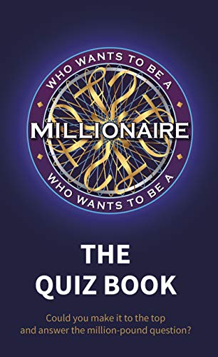“Who Wants to be a Millionaire” quiz book cover with gold logo.