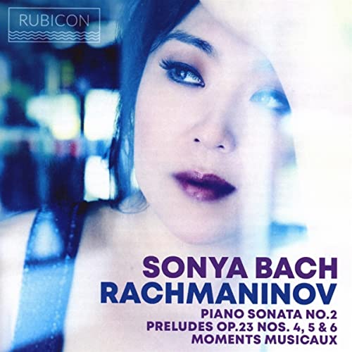 Vinyl record cover featuring pianist Sonya Bach in a blue-toned portrait.