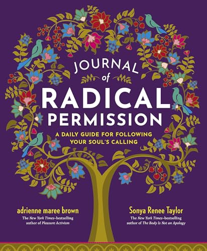 Book cover with floral wreath design and title "Journal of Radical Permission.